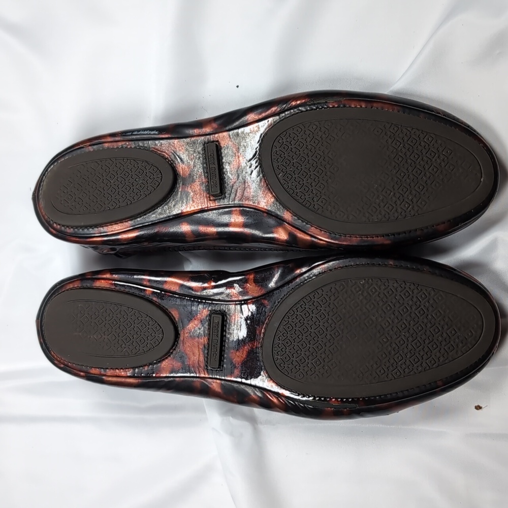 Tory Burch Minnie Tortoiseshell Design Travel Flats - Picture 6 of 7